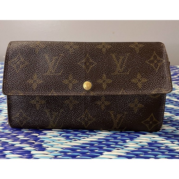 Louis Vuitton Pochette Porte Monnaie Credit Monogram Canvas M61725 Brown Wallet - Picture 2 of 10